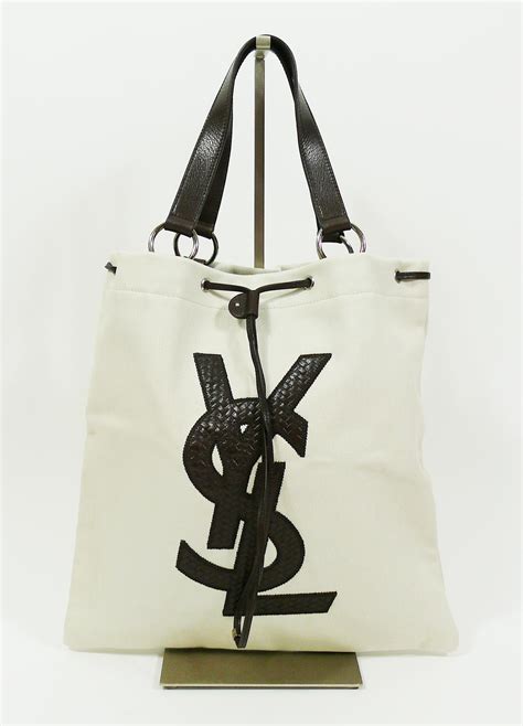 ysl tote bag white|ysl free tote bag.